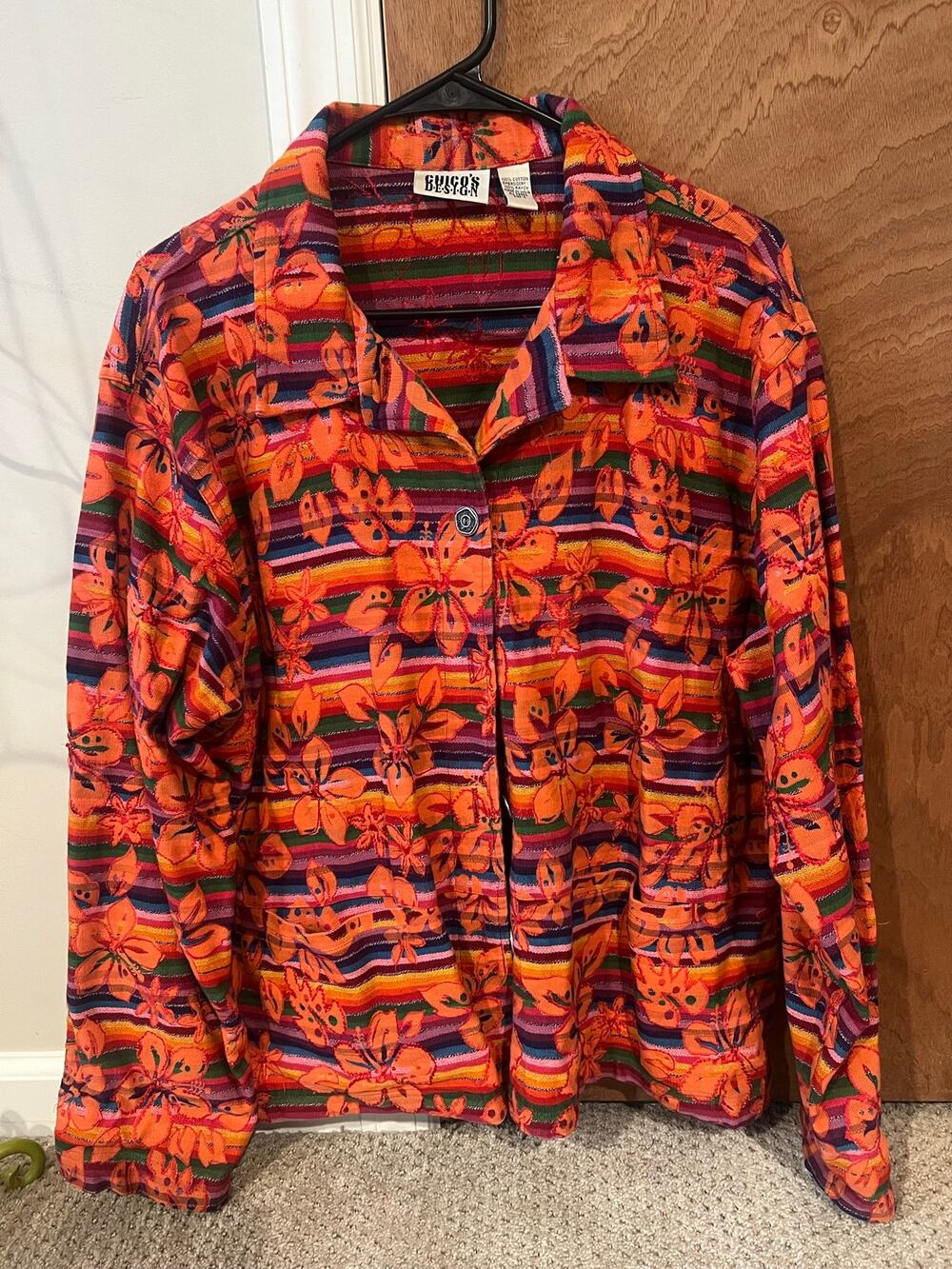 Vintage Chicos Floral Jacket